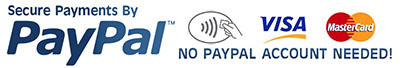 Paypal, Visa, Mastercard Paywave accepted.